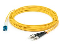 AddOn 5m LC (Male) to ST (Male) Straight Yellow OS2 Duplex LSZH Fiber Patch Cable ADD-ST-LC-5M9SMFLZ