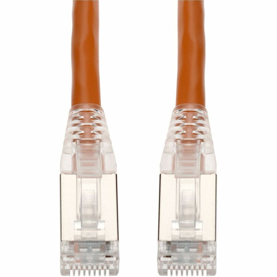 AddOn 6ft Orange CAT 6 Shielded PVC Ethernet Cable Snagless Bubble Boot RJ-45 M/M ADD-6FCAT6S-OE