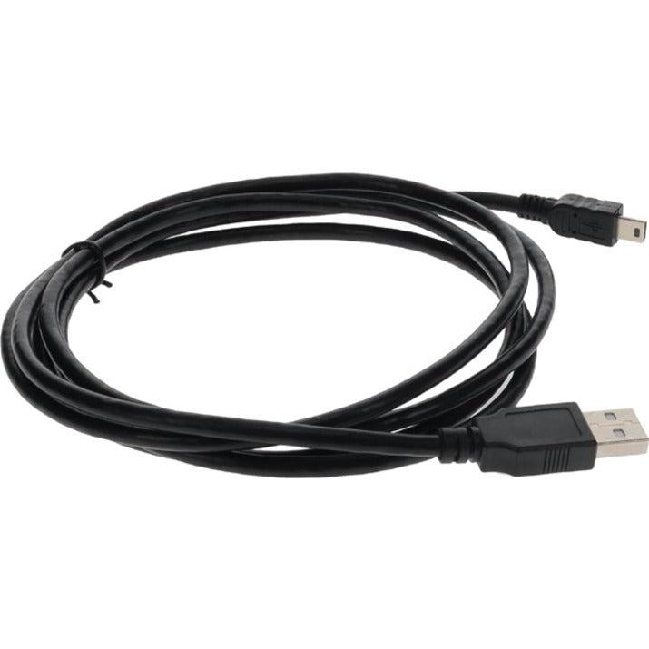 AddOn 6ft USB 2.0 (A) Male to Mini-USB 2.0 (B) Male Black Cable