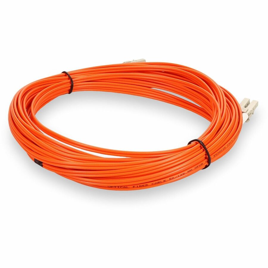 AddOn 6m LC (Male) to LC (Male) Orange OM2 Duplex Fiber OFNR (Riser-Rated) Patch Cable ADD-LC-LC-6M5OM2