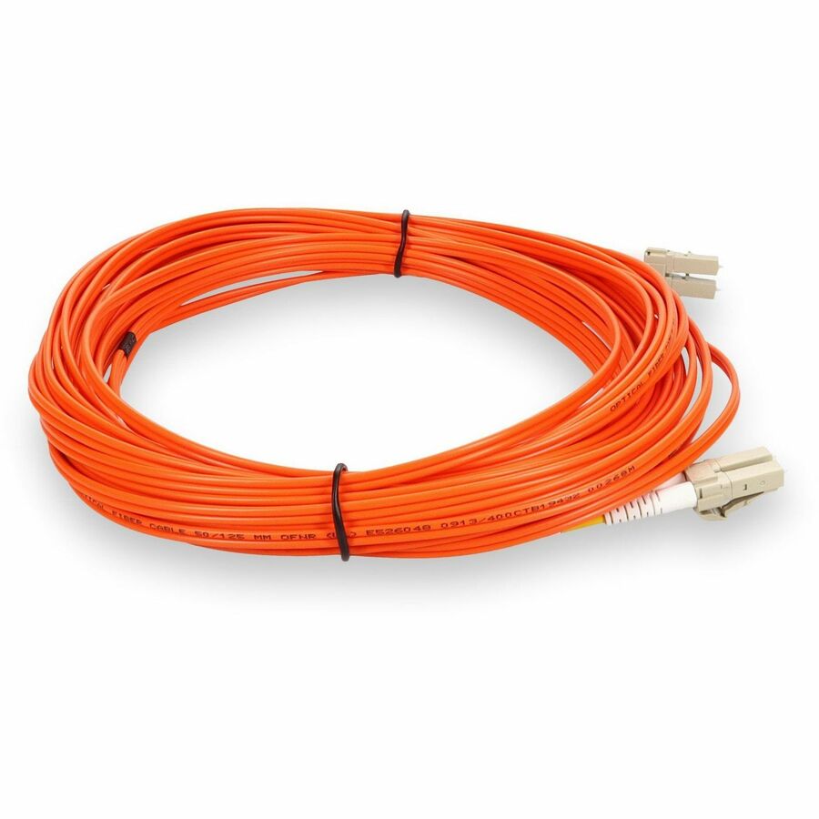 AddOn 6m LC (Male) to LC (Male) Orange OM2 Duplex Fiber OFNR (Riser-Rated) Patch Cable ADD-LC-LC-6M5OM2