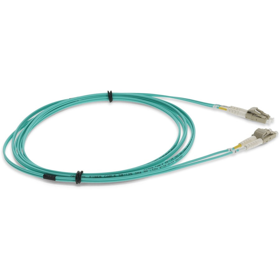 AddOn 6m LC (Male) to LC (Male) Straight Aqua OM4 Duplex LSZH Fiber Patch Cable ADD-LC-LC-6M5OM4LZ