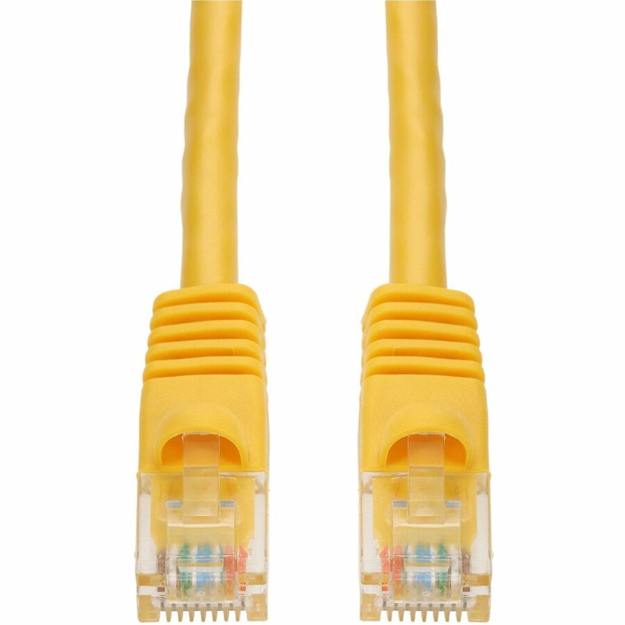 AddOn 75ft Yellow CAT 6 PVC Ethernet Cable Snagless Bubble Boot RJ-45 M/M ADD-75FCAT6-YW