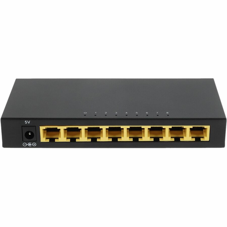 AddOn 8x 10/100/1000Base-TX (RJ-45) 0 to 40C Ethernet Switch - 8 Ports - Gigabit Ethernet