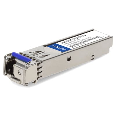 AddOn ADTRAN 1442703PG-BX35-80 Compatible TAA Compliant 1000Base-BX SFP Transceiver (SMF, 1310nmTx/1550nmRx, 80km, LC, DOM) 1442703PG-BX35-80-AO