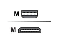 AddOn - Adapter cable - Mini DisplayPort male to HDMI male - 3 ft - white - 2560 x 1600 (WQXGA) support