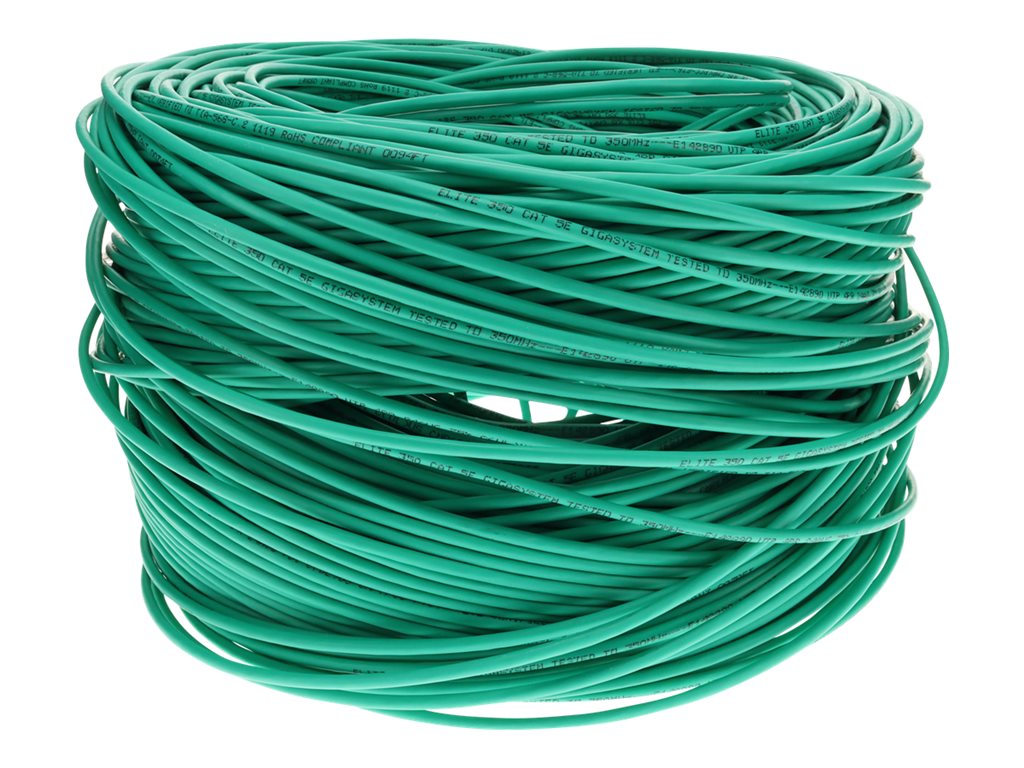 AddOn - Bulk cable - 1000 ft - UTP - CAT 5e - plenum - green