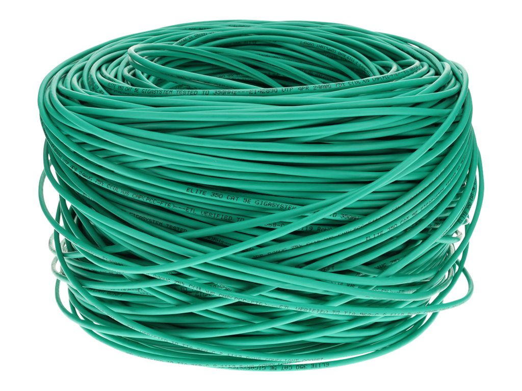 AddOn - Bulk cable - 1000 ft - UTP - CAT 5e - plenum - green