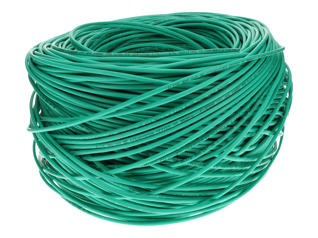 AddOn - Bulk cable - 1000 ft - UTP - CAT 5e - plenum - green
