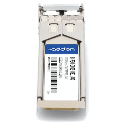AddOn Ciena B-730-0005-031 Compatible TAA Compliant 1000Base-DWDM 100GHz SFP Transceiver (SMF, 1552.52nm, 80km, LC, DOM) B-730-0005-031-AO