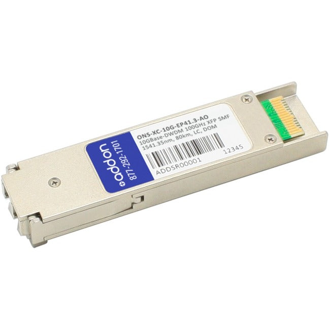 AddOn Cisco ONS ONS-XC-10G-EP41.3 Compatible TAA Compliant 10GBase-DWDM 100GHz XFP Transceiver (SMF, 1541.35nm, 80km, LC, DOM) ONS-XC-10G-EP41.3-AO