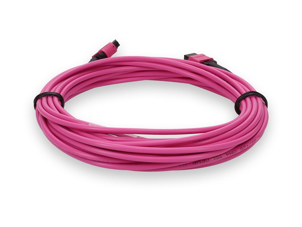 AddOn - Crossover cable - MPO/PC multi-mode (F) to MPO/PC multi-mode (F) - 8 m - fiber optic - 50 / 125 micron - OM3/OM4 - OFNR ADD-MPOMPO-8M5OM4-MA