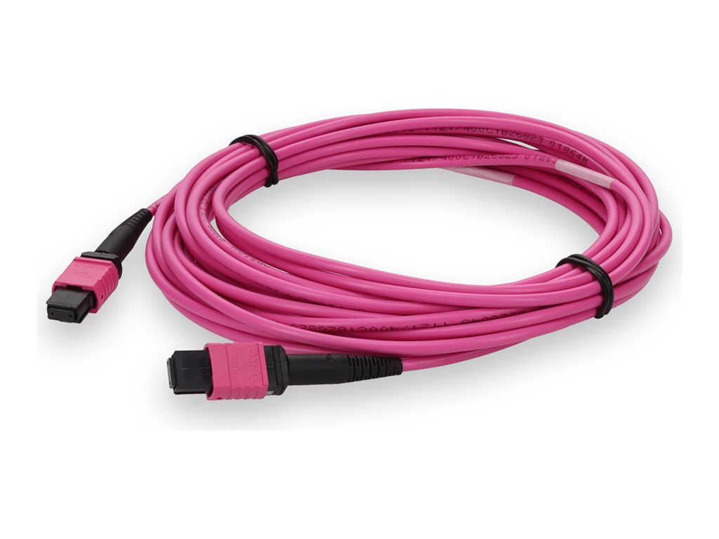 AddOn - Crossover cable - MPO/PC multi-mode (F) to MPO/PC multi-mode (F) - 8 m - fiber optic - 50 / 125 micron - OM3/OM4 - OFNR ADD-MPOMPO-8M5OM4-MA