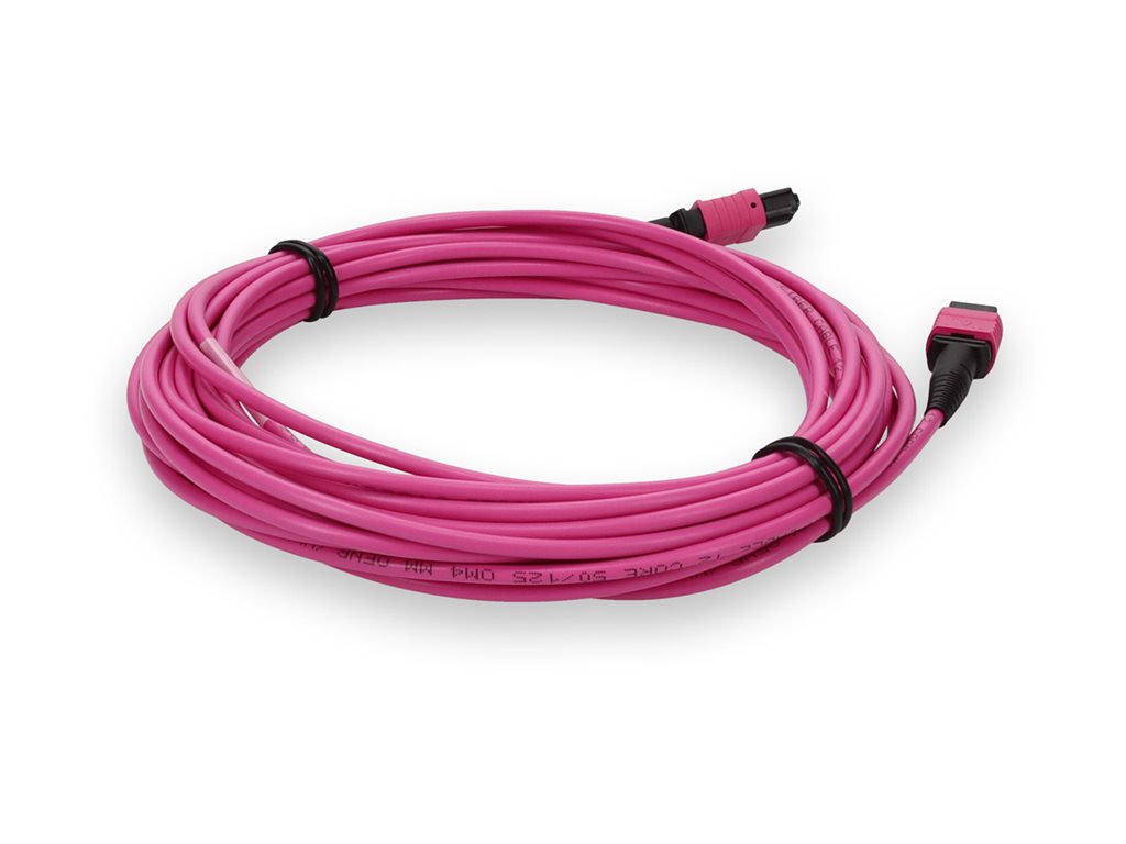 AddOn - Crossover cable - MPO/PC multi-mode (F) to MPO/PC multi-mode (F) - 8 m - fiber optic - 50 / 125 micron - OM3/OM4 - OFNR ADD-MPOMPO-8M5OM4-MA