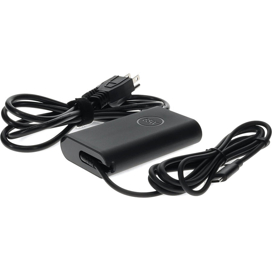 AddOn Dell&reg; 492-BCBI Compatible 65W 20V at 3.25A USB-C Laptop Power Adapter and Cable 492-BCBI-AA