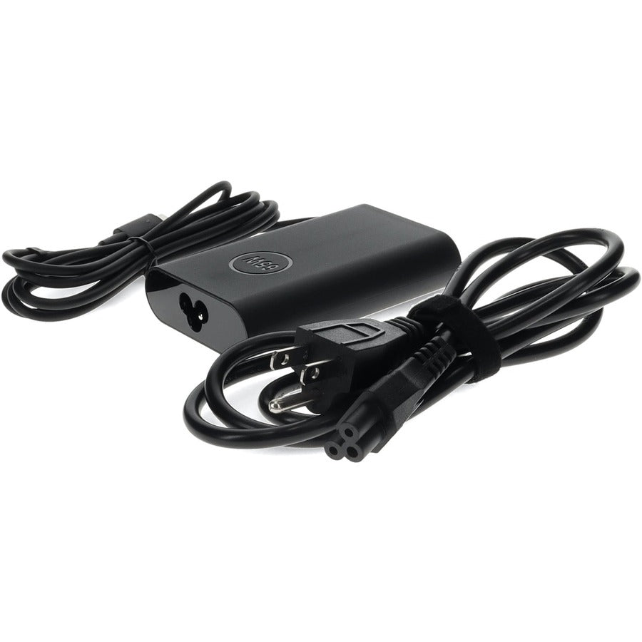 AddOn Dell&reg; 492-BCBI Compatible 65W 20V at 3.25A USB-C Laptop Power Adapter and Cable 492-BCBI-AA