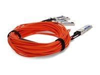 AddOn Fiber Optic Network Cable QSFP-4SFP-AOC20M-OE-AO