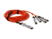 AddOn Fiber Optic Network Cable QSFP-4SFP-AOC20M-OE-AO