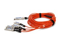 AddOn Fiber Optic Network Cable QSFP-4SFP-AOC20M-OE-AO