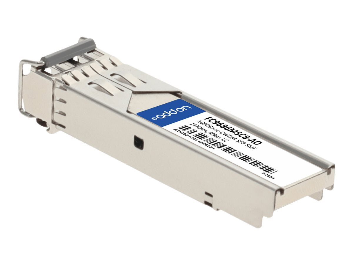 AddOn Fujitsu FC9686MSC8 Compatible TAA Compliant 1000Base-CWDM SFP Transceiver (SMF, 1470nm, 40km, LC) FC9686MSC8-AO