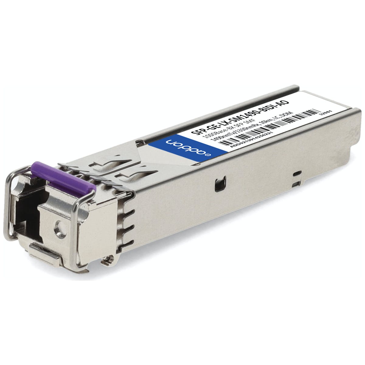 AddOn Huawei SFP-GE-LX-SM1490-BIDI Compatible TAA Compliant 1000Base-BX SFP Transceiver (SMF, 1490nmTx/1310nmRx, 10km, LC, DOM) SFP-GE-LX-SM1490-BIDI-AO
