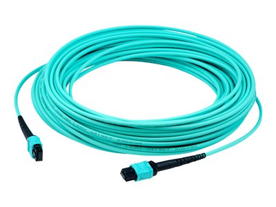 AddOn - Patch cable - MPO/PC multi-mode (F) to MPO/PC multi-mode (F) - 8 m - fiber optic - 50 / 125 micron - OM4 - riser - aqua ADD-MPOMPO-8M5OM4S