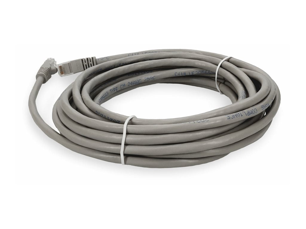 AddOn - Patch cable - RJ-45 (M) to RJ-45 (M) - 15 ft - UTP - CAT 6 - gray ADD-1-5FCAT6-GY