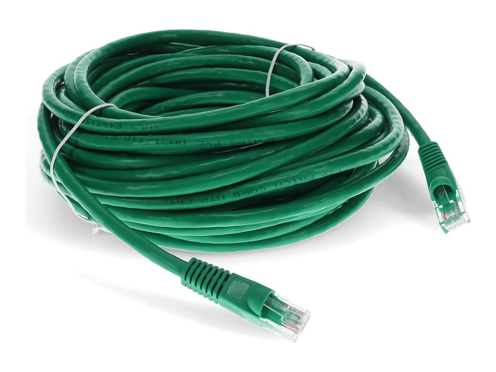 AddOn - Patch cable - RJ-45 (M) to RJ-45 (M) - 25 ft - UTP - CAT 6 - booted - green