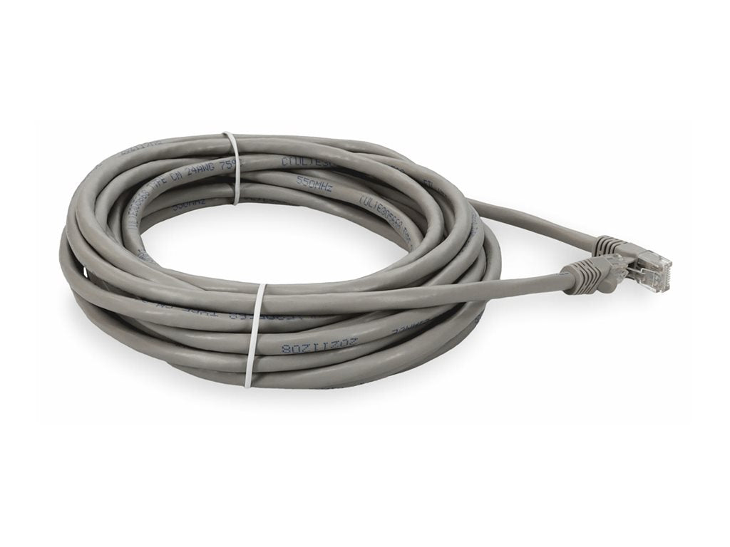 AddOn - Patch cable - RJ-45 (M) to RJ-45 (M) - 25 ft - UTP - CAT 6 - gray ADD-2-5FCAT6-GY