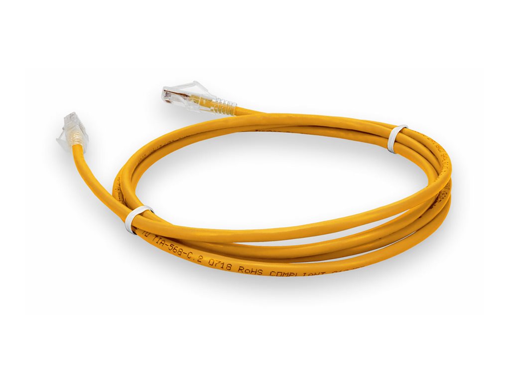 AddOn - Patch cable - RJ-45 (M) to RJ-45 (M) - 5 ft - UTP - CAT 6 - OFNP - plenum, snagless - yellow - for P/N: ADD-1000B-5TSW, ADD-5FCAT6P-YW