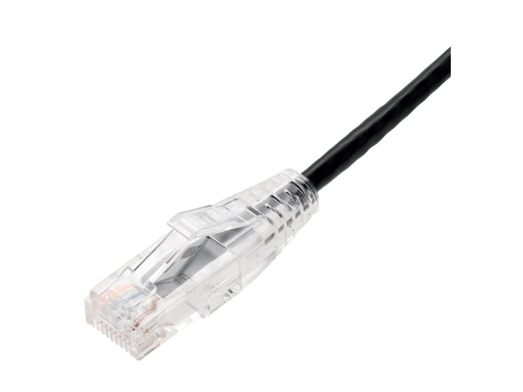 AddOn - Patch cable - RJ-45 (M) to RJ-45 (M) - 6 ft - UTP - CAT 6a - molded, snagless - black ADD-6FSLCAT6A-BK