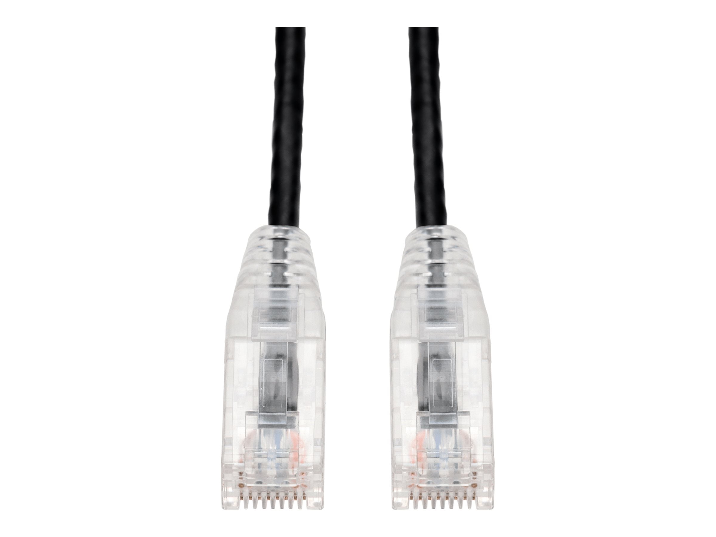 AddOn - Patch cable - RJ-45 (M) to RJ-45 (M) - 6 ft - UTP - CAT 6a - molded, snagless - black ADD-6FSLCAT6A-BK