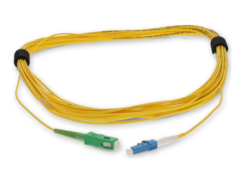 AddOn - Patch cable - SC/APC single-mode (M) to LC single-mode (M) - 5 m - fiber optic - simplex - 9 / 125 micron - OS1 - halogen-free ADD-ASC-LC-5MS9SMF