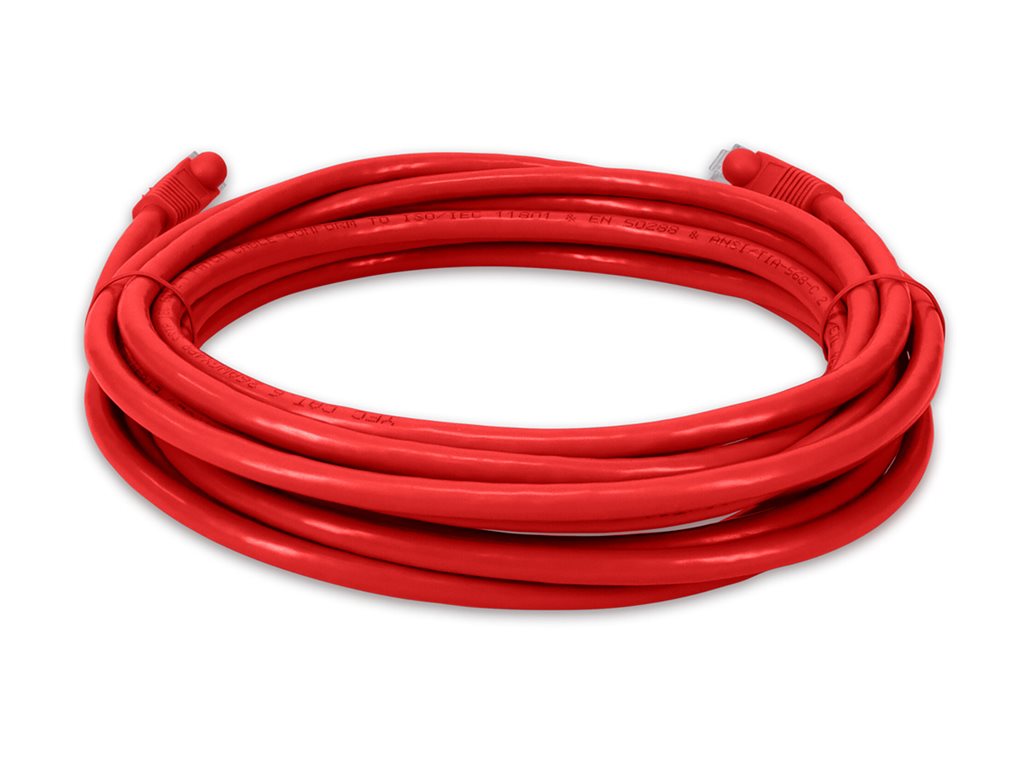 AddOn - Patch cable - TAA Compliant - RJ-45 (M) to RJ-45 (M) - 25 ft - STP - CAT 6 - red ADD-25FCAT6S-RD-TAA