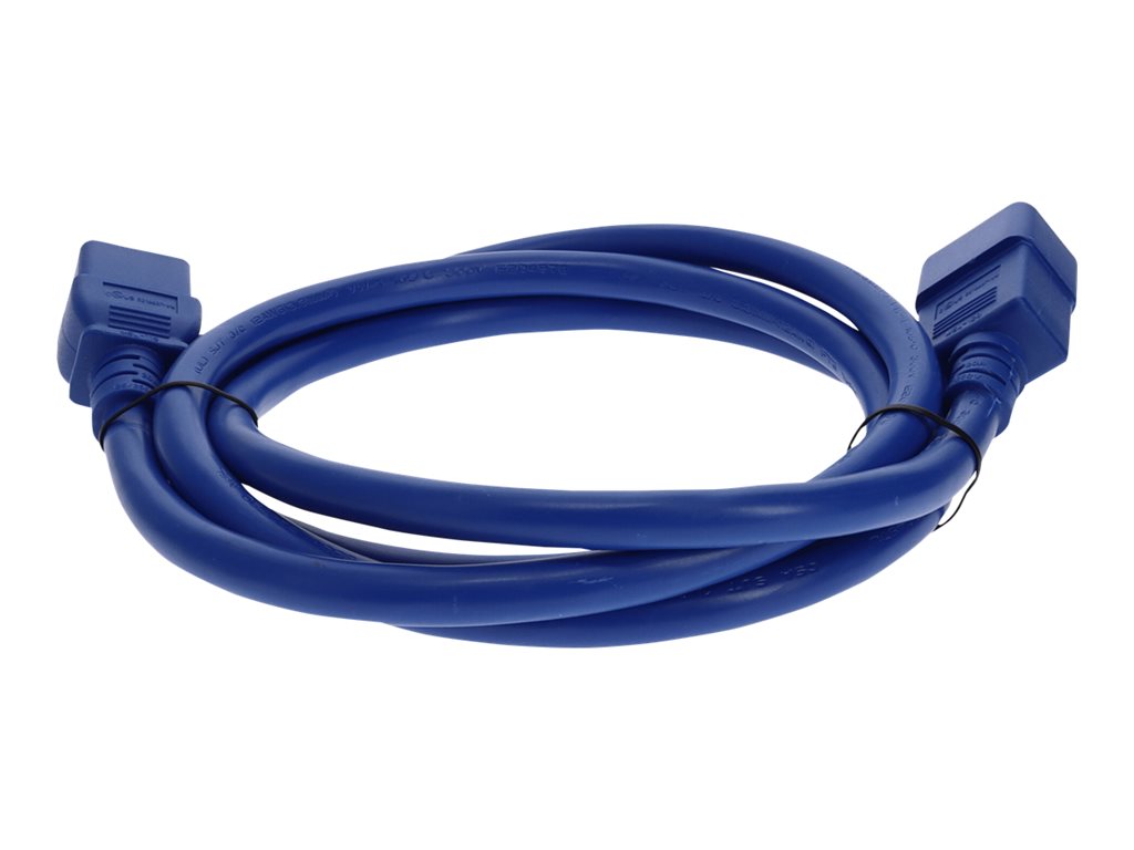 AddOn - Power extension cable - TAA Compliant - IEC 60320 C20 to IEC 60320 C19 - AC 100-250 V - 6 ft - blue