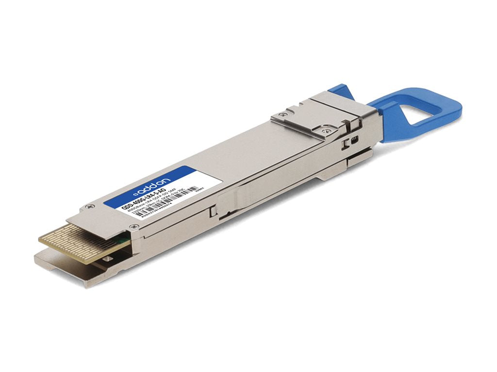 AddOn - QSFP-DD transceiver module - 400GbE - 400GBase-LR4 - LC single-mode - up to 6.2 miles - 1310 nm - TAA Compliant QDD-400G-LR4-S-AO