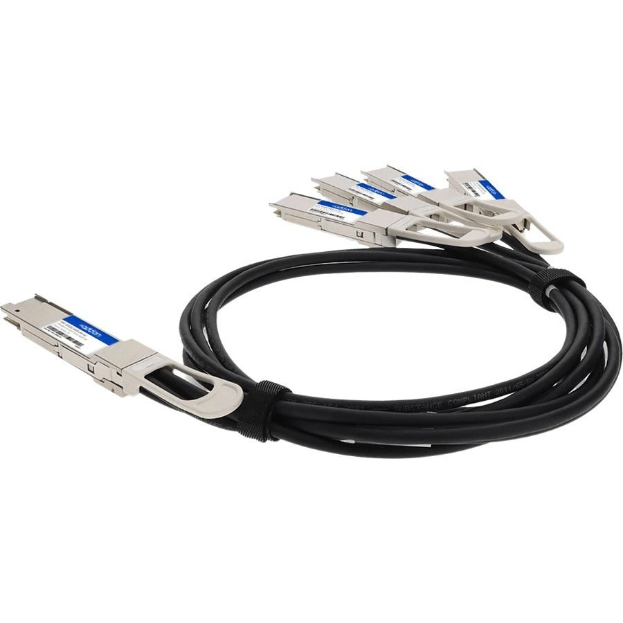 AddOn QSFP-DD/QSFP56 Network Cable QDD4QSFP56400CU2M-AO