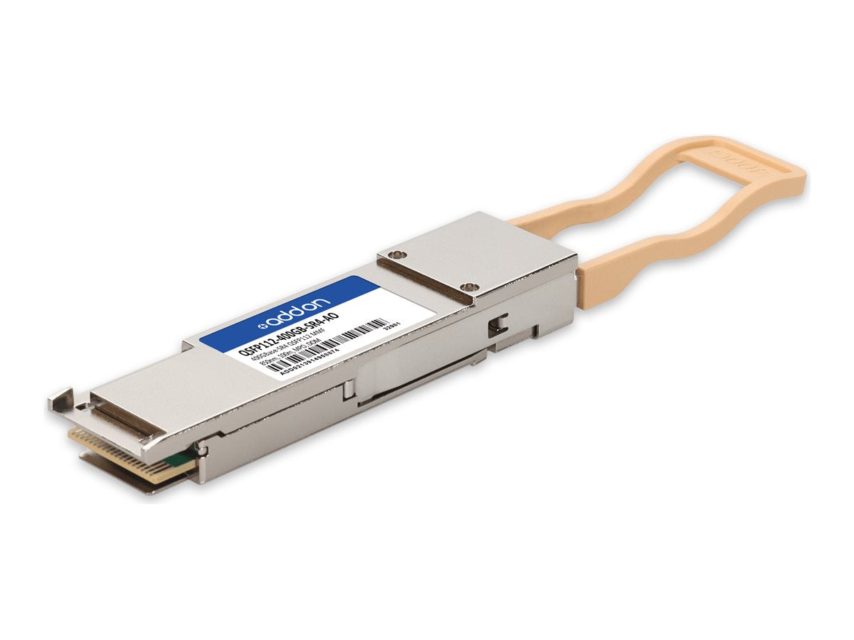 AddOn - QSFP112 transceiver module - 400GbE - Ethernet 400GBASE-SR4 - MPO multi-mode - up to 328 ft - 850 nm - TAA