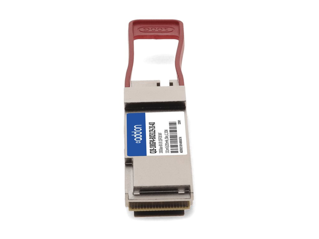 AddOn - QSFP28 transceiver module - 100GbE - 100GBase-BX - LC single-mode - up to 12.4 miles - 1331 (TX) / 1271 (RX) nm - TAA Q28-100GP4-BXD3129-20-AO