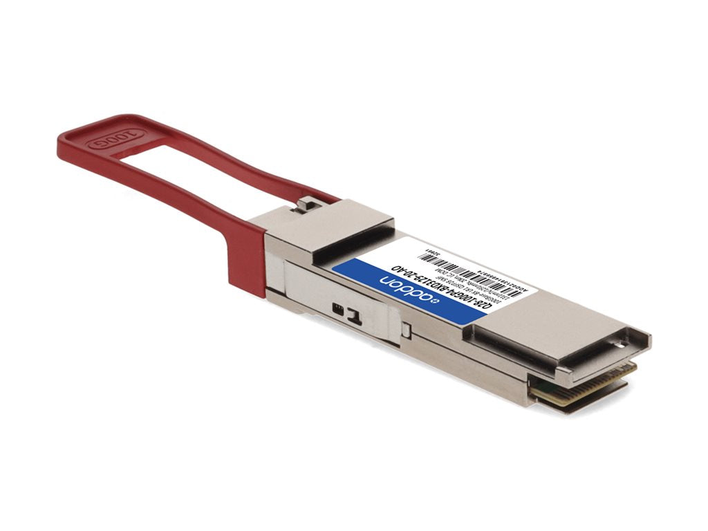 AddOn - QSFP28 transceiver module - 100GbE - 100GBase-BX - LC single-mode - up to 12.4 miles - 1331 (TX) / 1271 (RX) nm - TAA Q28-100GP4-BXD3129-20-AO