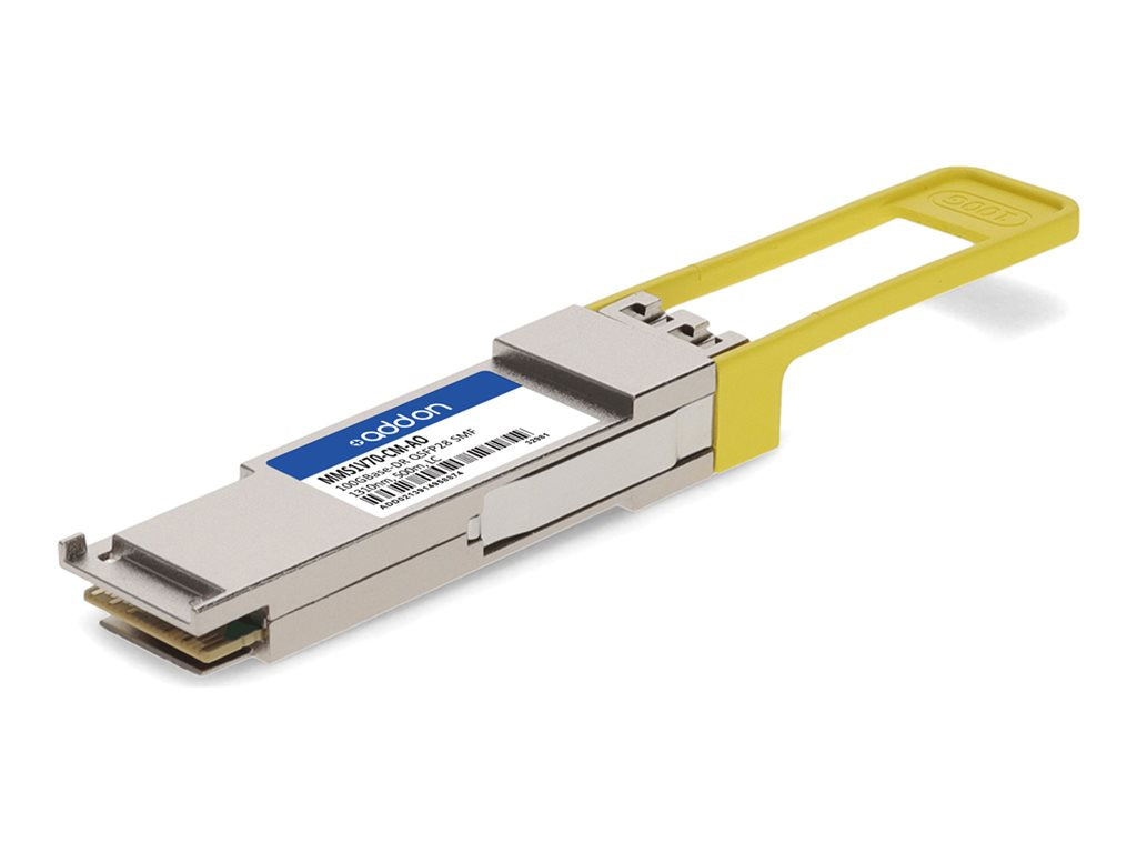 AddOn - QSFP28 transceiver module - 100GbE - 100GBase-DR - LC single-mode - up to 1640 ft - 1310 nm - TAA Compliant MMS1V70-CM-AO