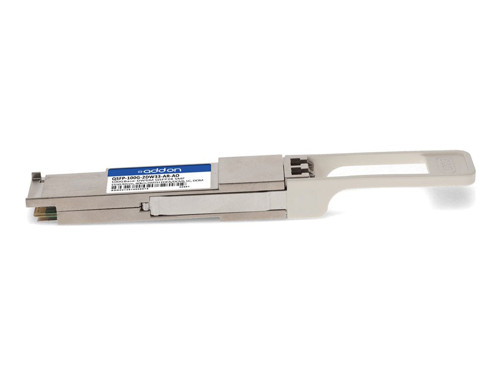 AddOn - QSFP28 transceiver module (equivalent to: Arista Networks QSFP-100G-2DW33-AR) - 100GbE - 100GBase-DWDM - LC