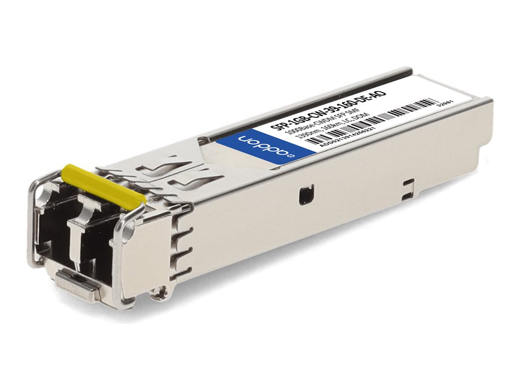 AddOn - SFP (mini-GBIC) transceiver module - 1GbE - 1000Base-CWDM - LC single-mode - up to 99.4 miles - 1390 nm - TAA Compliant SFP-1GB-CW-39-160-DE-AO