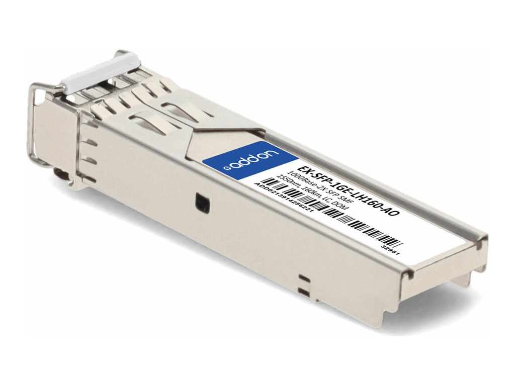 AddOn - SFP (mini-GBIC) transceiver module (equivalent to: Juniper Networks EX-SFP-1GE-LH160) - 1GbE - 1000Base-ZX - LC