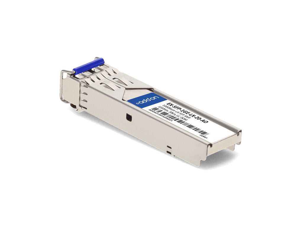 AddOn - SFP (mini-GBIC) transceiver module (equivalent to: Juniper Networks EX-SFP-1GE-LX-20) - 1GbE - 1000Base-LX - LC