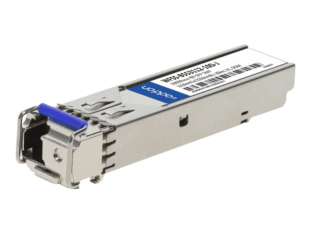 AddOn - SFP (mini-GBIC) transceiver module (equivalent to: Juniper Networks EX-SFP-GE10KT13R15) - 1GbE - 1000Base-BX - LC single-mode WFSS-B553112-10D-J