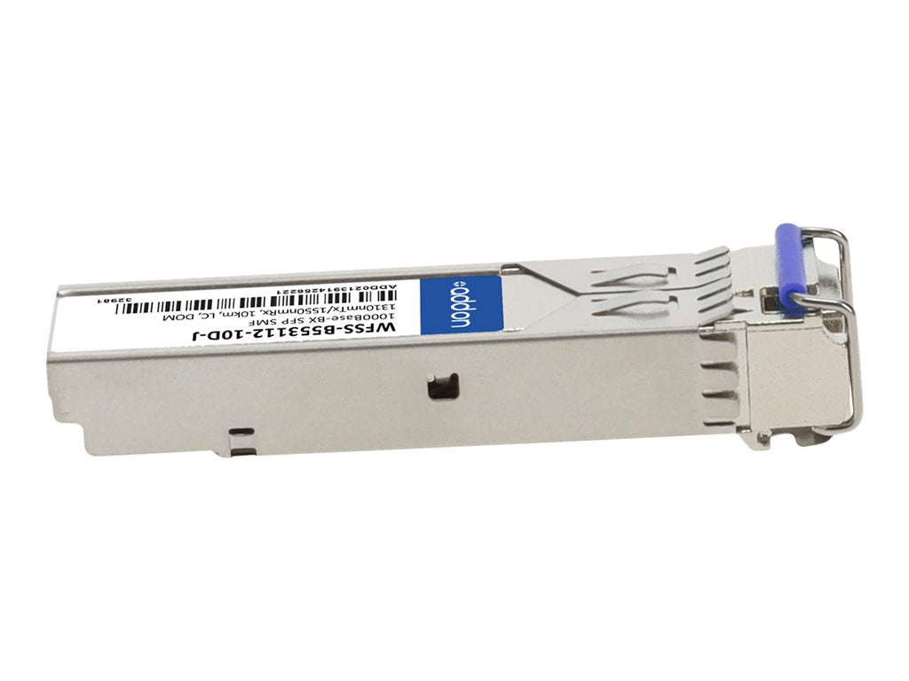 AddOn - SFP (mini-GBIC) transceiver module (equivalent to: Juniper Networks EX-SFP-GE10KT13R15) - 1GbE - 1000Base-BX - LC single-mode WFSS-B553112-10D-J
