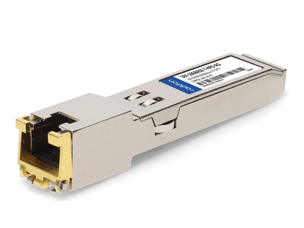 AddOn - SFP+ transceiver module - 10GbE - 10000Base-TX - RJ-45 - up to 98 ft - TAA Compliant SFP-10GBASE-T-HPD-AO