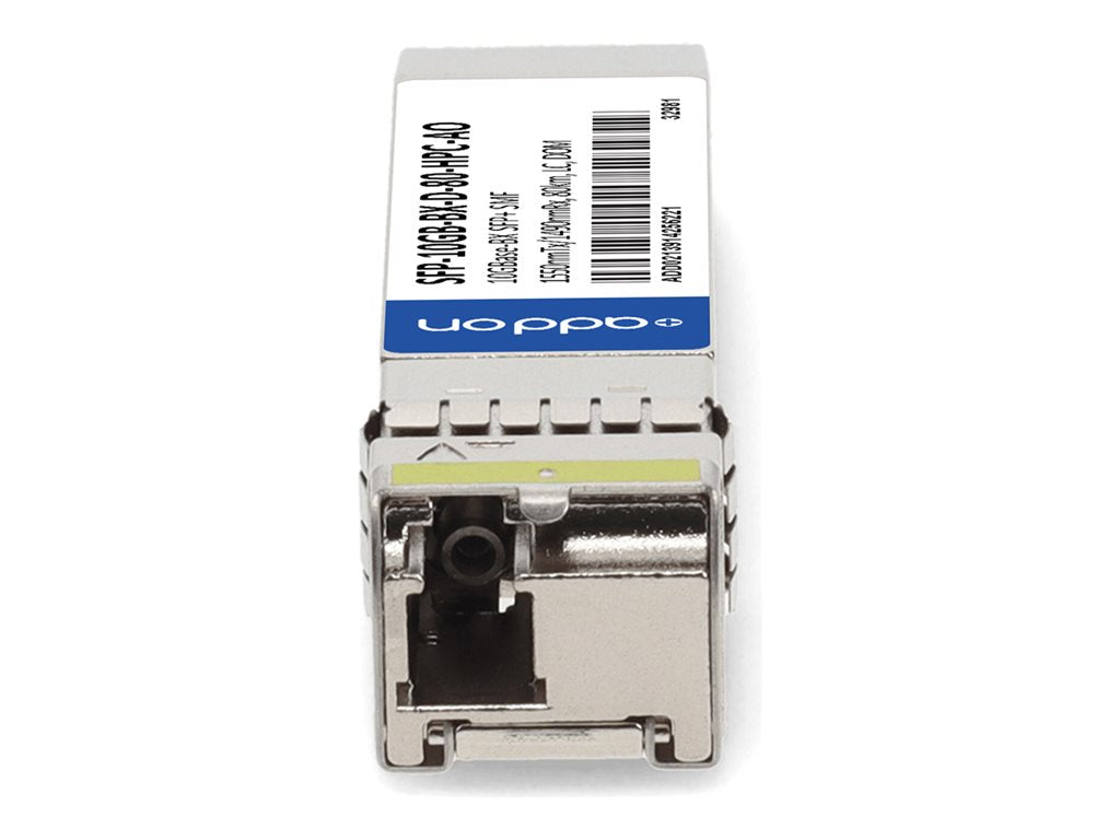 AddOn - SFP+ transceiver module - 10GbE - 10GBase-BX - LC single-mode - up to 49.7 miles - 1550 (TX) / 1490 (RX) nm - TAA Compliant SFP-10GB-BX-D-80-HPC-AO