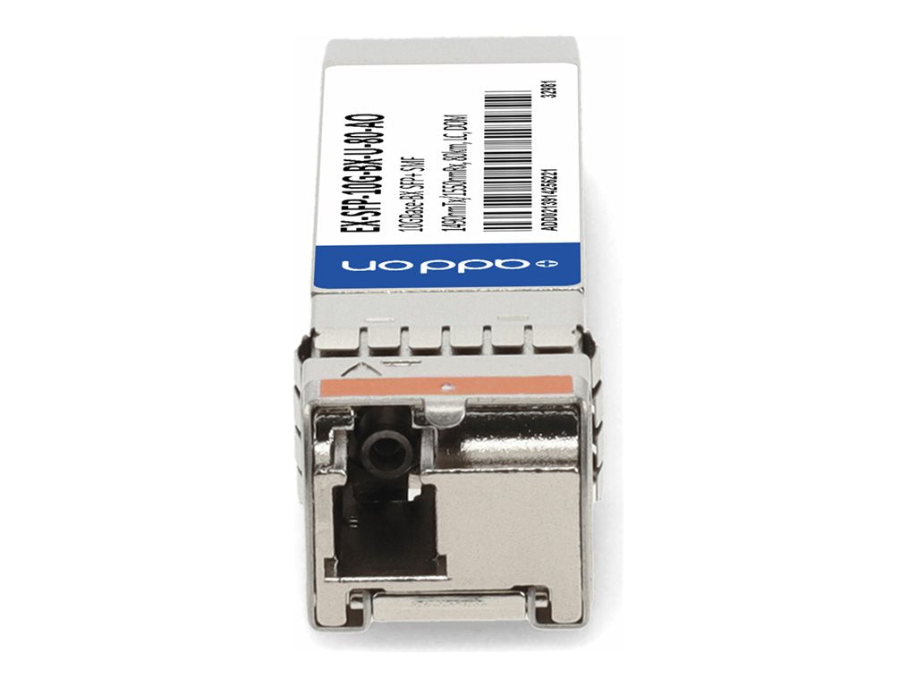 AddOn - SFP+ transceiver module - 10GbE - 10GBase-BX-U - LC single-mode - up to 49.7 miles - 1490 (TX) / 1550 (RX) nm - TAA Compliant EX-SFP-10G-BX-U-80-AO